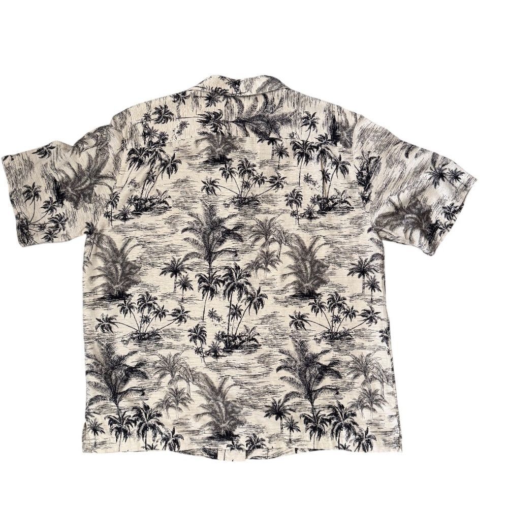 Havana Jacks Cafe Mens 100% Silk Hawaiian Shirt Tropical Print Sz XL - Picture 4 of 4